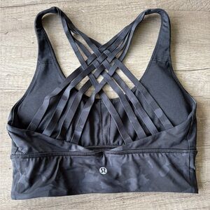 lululemon athletica Black Crisscross Sports Bra